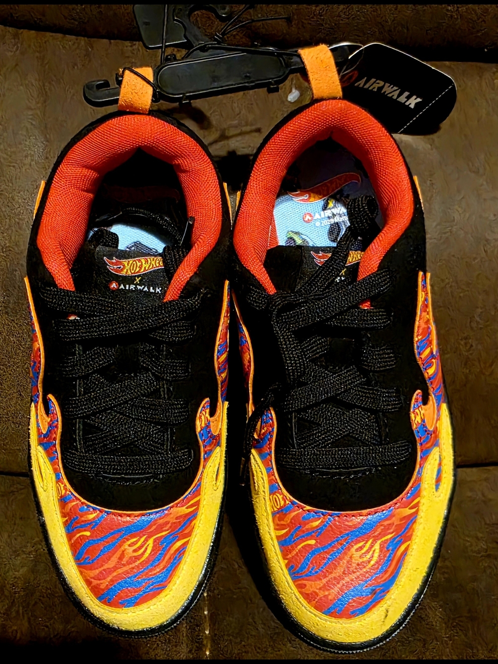 Airwalk Kids Flame Sneakers - Black, Red, Yellow, Orange, Blue
